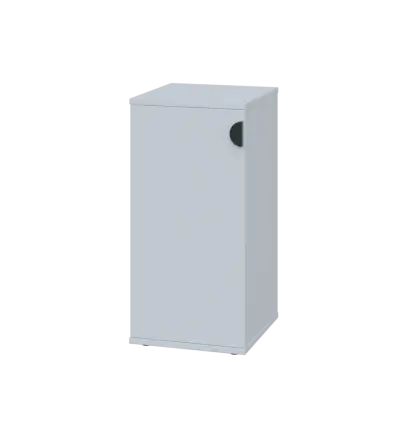 TN 2 - 3D kancelářská skříň, 1-dveřová, levá, 750x360x400, bílá